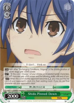Shido Pinned Down #DAL/W79-E041 · Weiss Schwarz