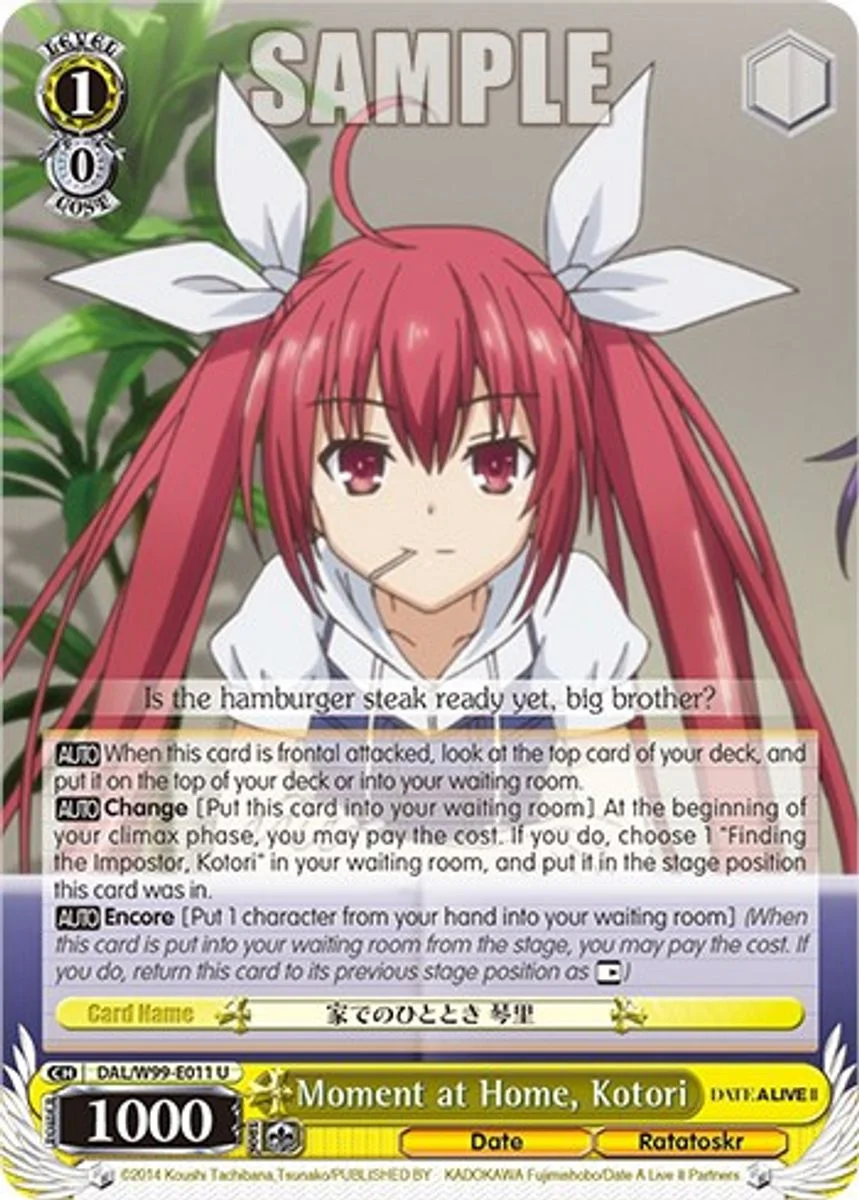 Moment at Home, Kotori 「DAL/W99-E011」「EN」