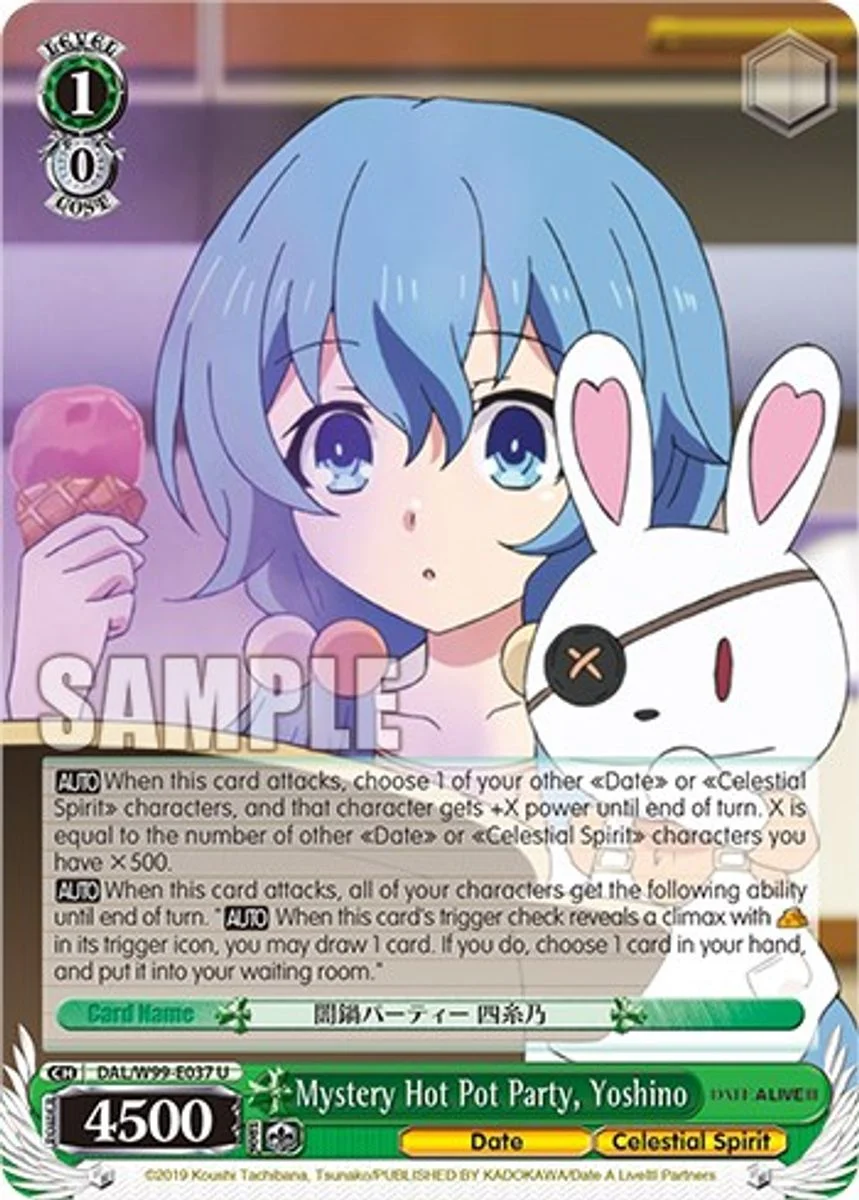 Mystery Hot Pot Party, Yoshino 「DAL/W99-E037」「EN」