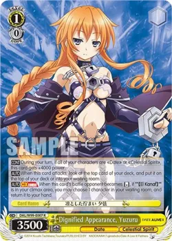 Dignified Appearance, Yuzuru #DAL/W99-E007 · Weiss Schwarz