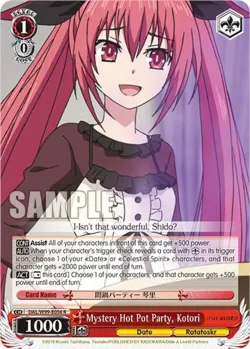 Mystery Hot Pot Party, Kotori #DAL/W99-E056 · Weiss Schwarz