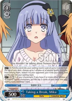 Taking a Break, Miku 「DAL/W99-E081」「EN」