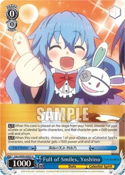 Full of Smiles, Yoshino 「DAL/W99-E082」「EN」