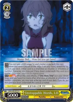 Unstoppable Words, Lili #DDM/S88-E013 · Weiss Schwarz