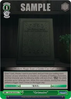 "Grimoire" #DDM/S88-E045 · Weiss Schwarz