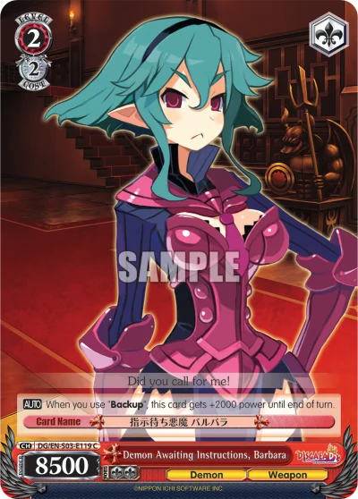 Demon Awaiting Instructions, Barbara 「DG/S03-E119」「EN」