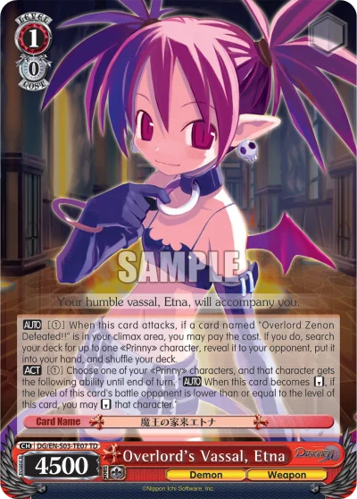 Overlord's Vassal, Etna 「DG/S03-TE07」「EN」