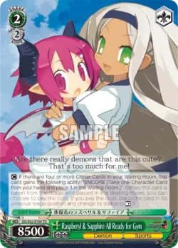 Raspberyl & Sapphire All Ready for Gym #DG/S02-E104 · Weiss Schwarz