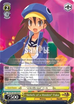 “Beliefs of a Maiden” Fuka #DG/S03-E006 · Weiss Schwarz
