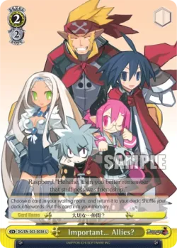 Important… Allies? #DG/S03-E038 · Weiss Schwarz