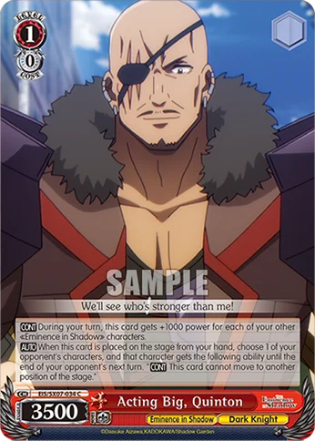 Acting Big, Quinton 「EIS/SX07-034」「EN」