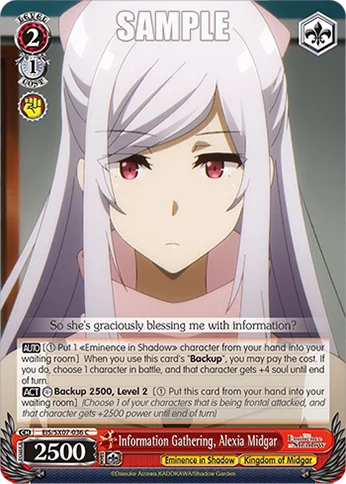 Information Gathering, Alexia Midgar 「EIS/SX07-036」「EN」