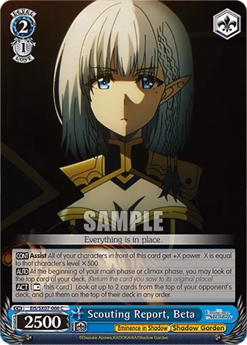 Scouting Report, Beta 「EIS/SX07-066」「EN」