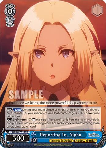Reporting In, Alpha 「EIS/SX07-T11」「EN」