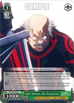 Jack Nelson, the Avaricious #EIS/SX07-017 · Weiss Schwarz