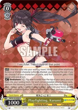 Playfighting, Kurumi #Fdl/W120-E006 · Weiss Schwarz
