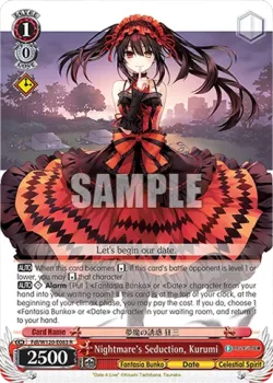 Nightmare's Seduction, Kurumi #Fdl/W120-E083 · Weiss Schwarz