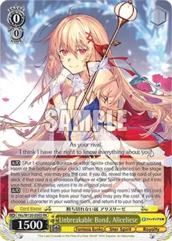 Unbreakable Bond, Aliceliese #Fks/W120-E002 · Weiss Schwarz