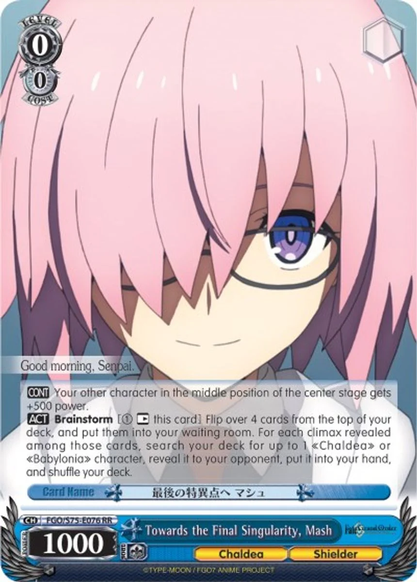 Towards the Final Singularity, Mash 「FGO/S75-E076」「EN」