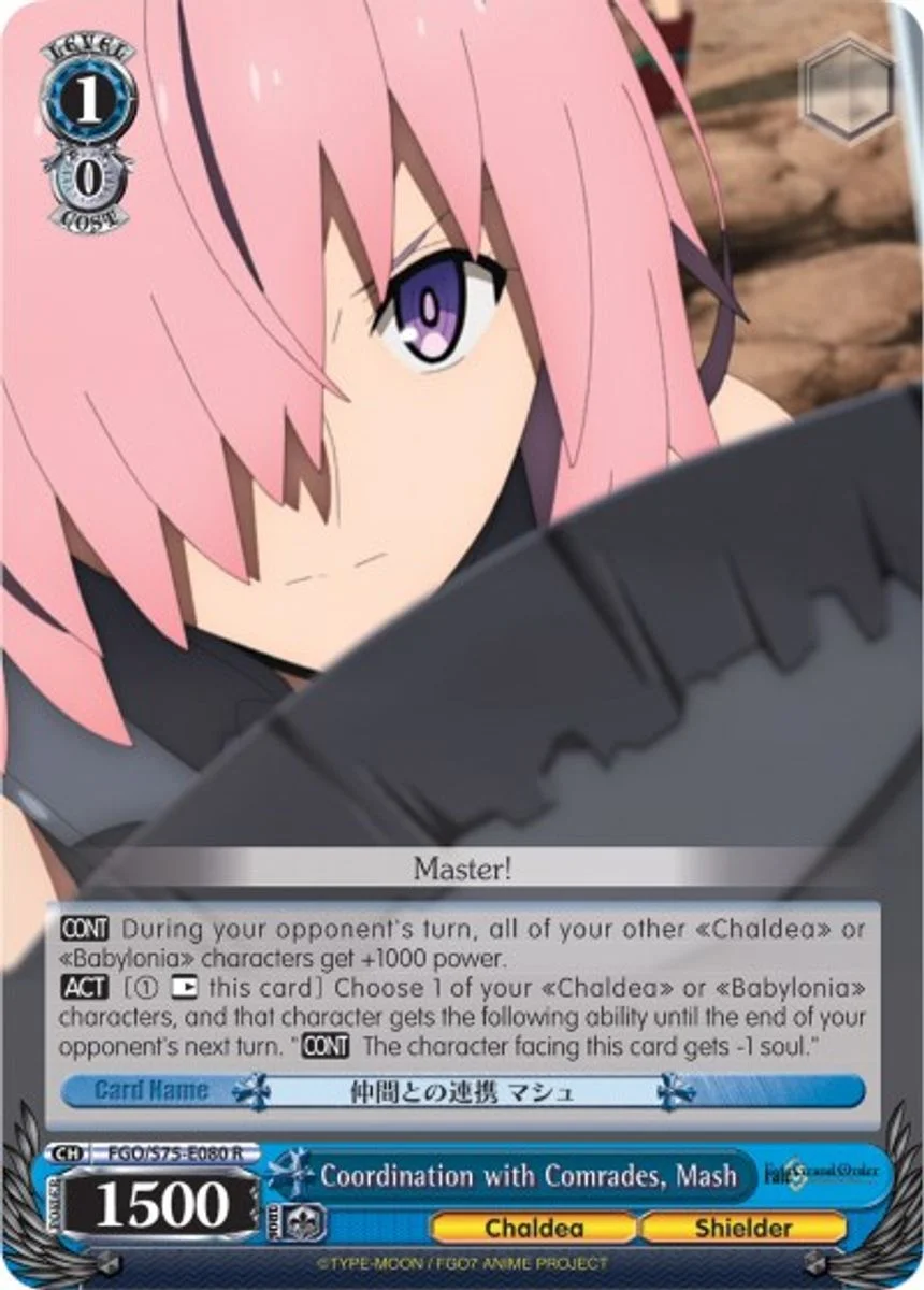 Coordination with Comrades, Mash 「FGO/S75-E080」「EN」