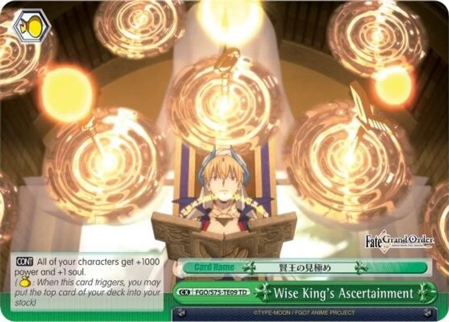 Wise King's Ascertainment 「FGO/S75-TE09」「EN」
