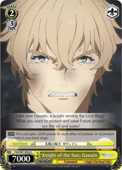 Knight of the Sun, Gawain #FGO/S87-E022 · Weiss Schwarz