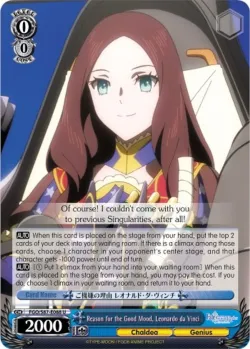 Reason for the Good Mood, Leonardo da Vinci 「FGO/S87-E088」「EN」