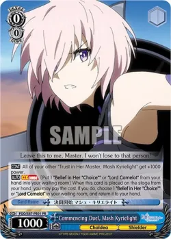 Commencing Duel, Mash Kyrielight 「FGO/S87-PE01」「EN」