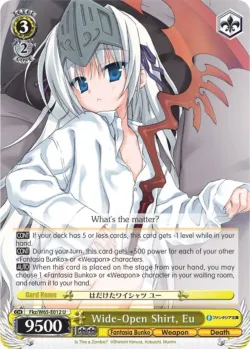 Wide-Open Shirt, Eu #Fkz/W65-E012 · Weiss Schwarz