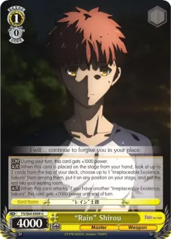 "Rain" Shirou #FS/S64-E009 · Weiss Schwarz