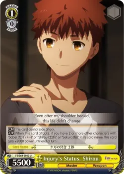 Injury's Status, Shirou #FS/S64-E010 · Weiss Schwarz