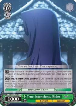 True Intentions, Rider #FS/S64-E036 · Weiss Schwarz