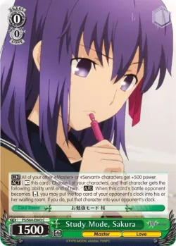Study Mode, Sakura #FS/S64-E043 · Weiss Schwarz