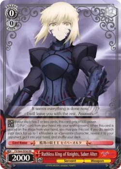 Ruthless King of Knights, Saber Alter #FS/S64-E056 · Weiss Schwarz