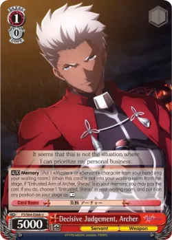 Decisive Judgement, Archer 「FS/S64-E068」「EN」