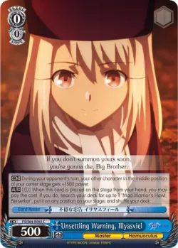 Unsettling Warning, Illyasviel 「FS/S64-E092」「EN」