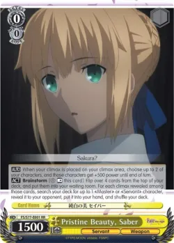 Pristine Beauty, Saber #FS/S77-E001 · Weiss Schwarz