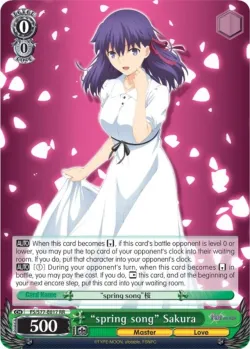"spring song" Sakura #FS/S77-E017 · Weiss Schwarz