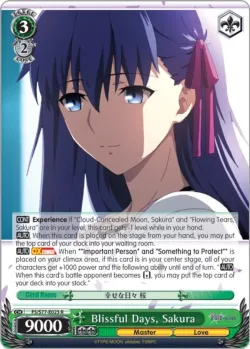 Blissful Days, Sakura #FS/S77-E023 · Weiss Schwarz