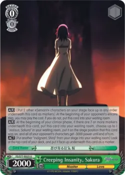 Creeping Insanity, Sakura #FS/S77-E025 · Weiss Schwarz