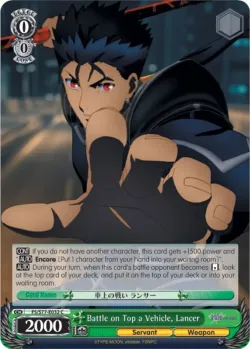 Battle on Top a Vehicle, Lancer #FS/S77-E032 · Weiss Schwarz