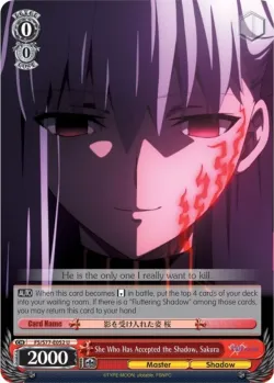 She Who Has Accepted the Shadow, Sakura #FS/S77-E052 · Weiss Schwarz