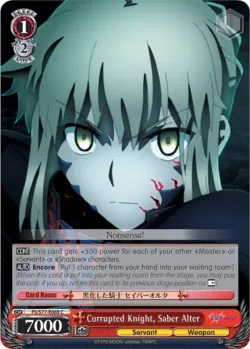 Corrupted Knight, Saber Alter 「FS/S77-E069」「EN」
