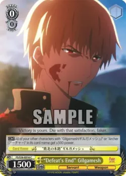 “Defeat's End” Gilgamesh #FS/S36-E016 · Weiss Schwarz