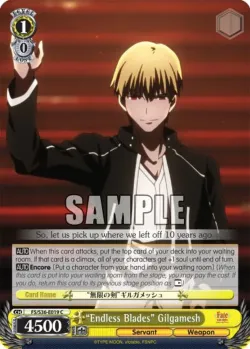 “Endless Blades” Gilgamesh #FS/S36-E019 · Weiss Schwarz