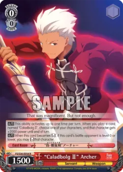 “Caladbolg Ⅱ” Archer #FS/S36-E054 · Weiss Schwarz