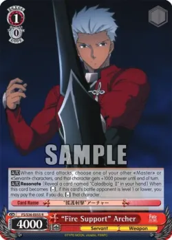 “Fire Support” Archer #FS/S36-E055 · Weiss Schwarz