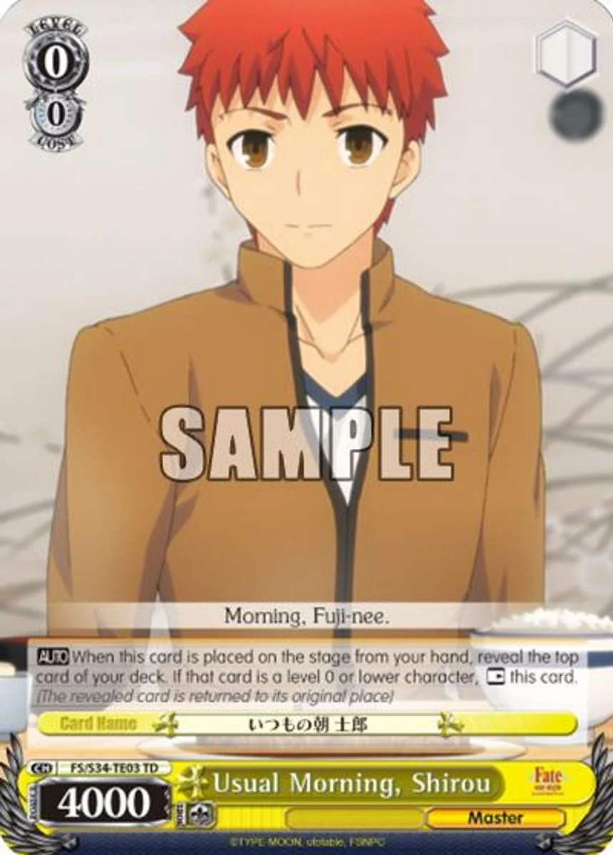 Usual Morning, Shirou 「FS/S34-TE03」「EN」