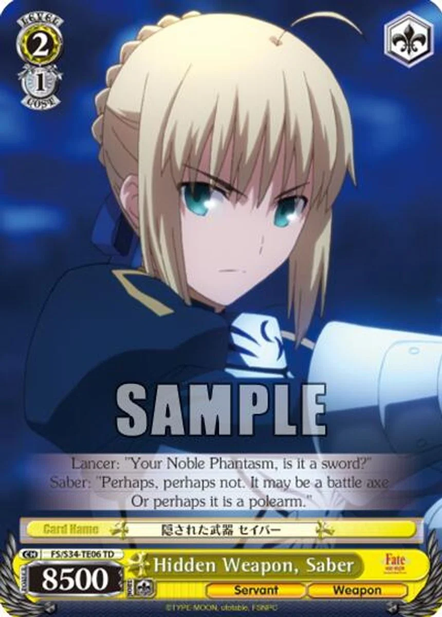 Hidden Weapon, Saber 「FS/S34-TE06」「EN」