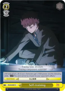 Self-training #FS/S34-E031 · Weiss Schwarz